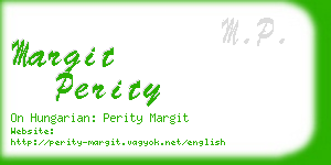 margit perity business card